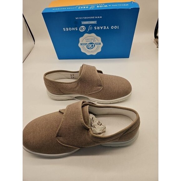 Mens DB Cannock Canvas  Slip On Hook Loop  Shoes easy b Size 10US NEW - Picture 3 of 7